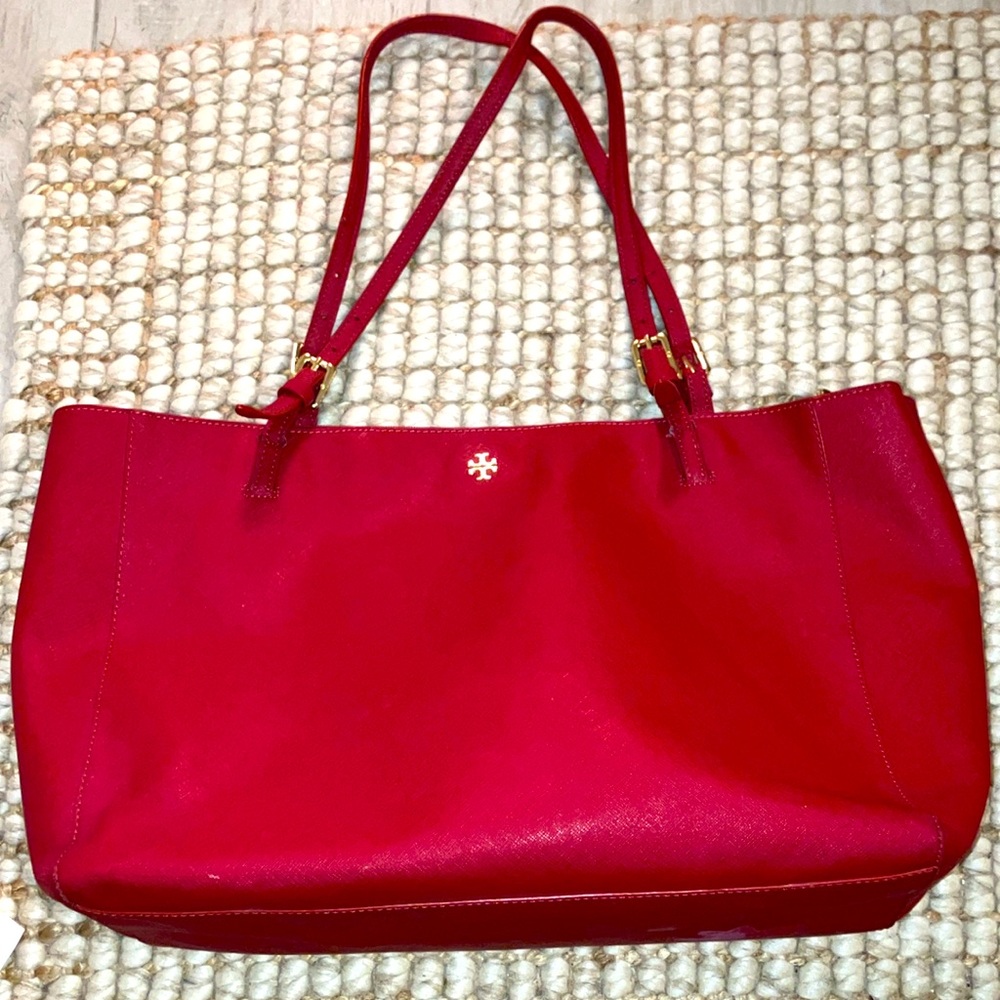 Tory Burch Red Saffiano bag